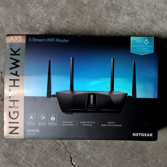Brand New Sealed Netgear Nighthawk AX5 AX4200 WiFi 6 Router - RAX43 - Picture 1 of 8
